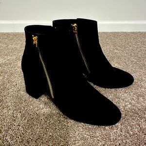 Cole Haan Suede Ankle Boot Sz 9 Black